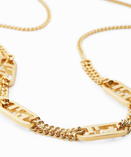 希少✨FENDI Zucca Embossed Logo Necklace 希少✨FENDI Zucca