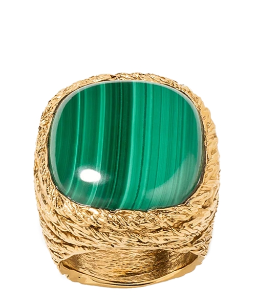 Malachite ring