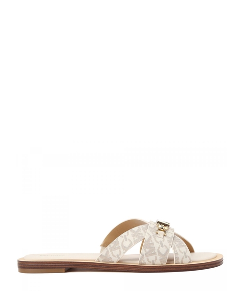 Tiffanie logo detail leather sandals