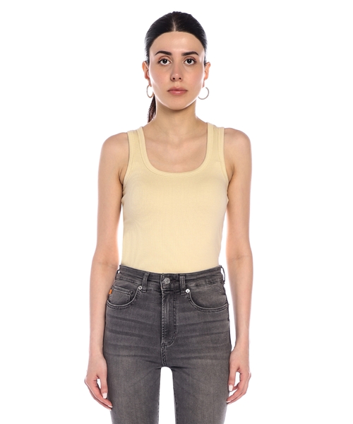 Sleeveless ribbed top