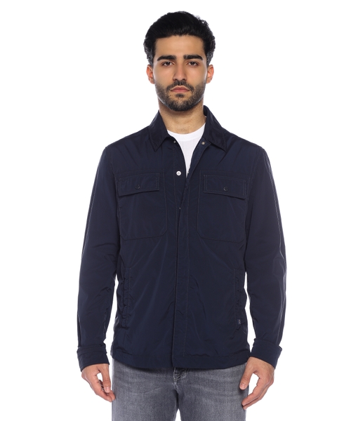 Long sleeve jacket with button fastening