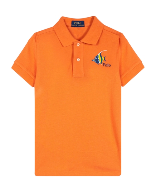 Embroidered cotton polo
