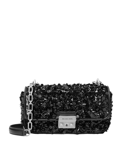 Tribeca sequinned shoulder bag