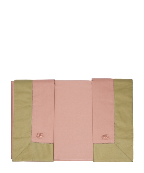 Duvet set with logo embroidery