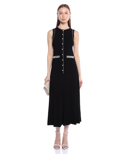 オールインワン・サロペット Peserico Bead-Embellished Midi Dress Bead-embellished midi dress | Emporium