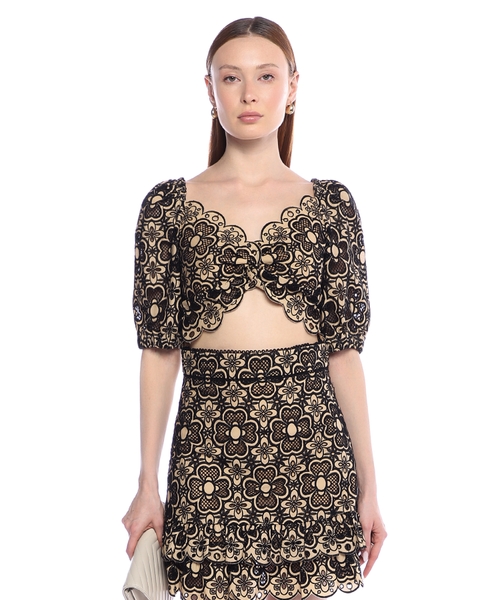 Broderie anglaise crop top | Emporium