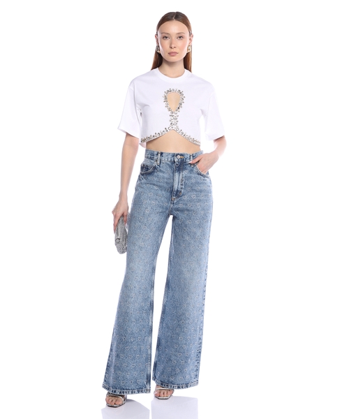 シャツ IONSEOUL Crystal Overfit Crop Shirt JE1295 IONSEOUL Crystal Overfit Crop Shirt JE1295