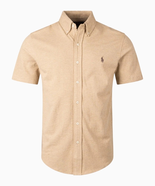 Logo detailed short sleeve shirt