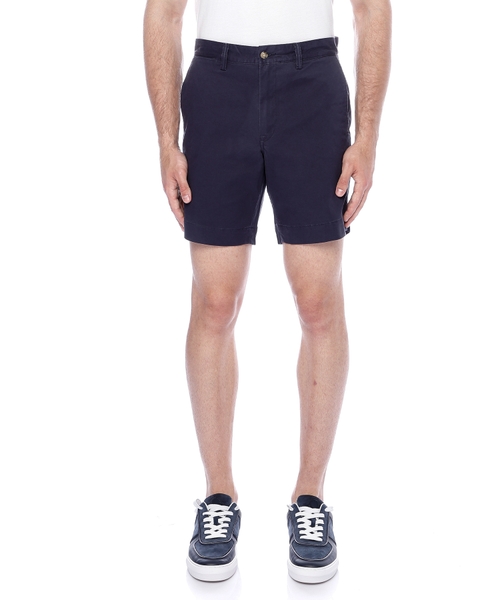 Straight-fit cotton shorts