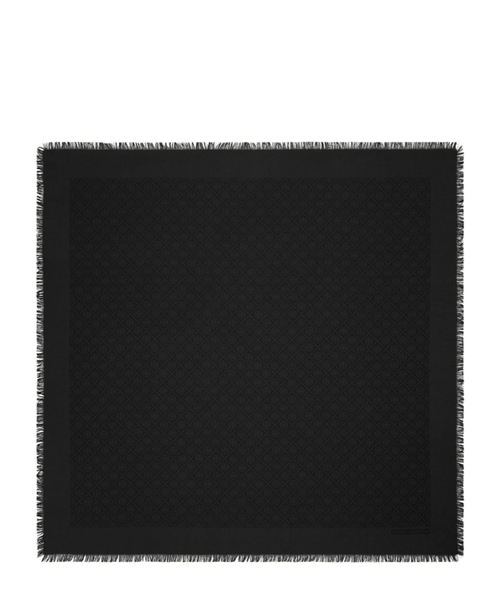 Logo monogram print scarf