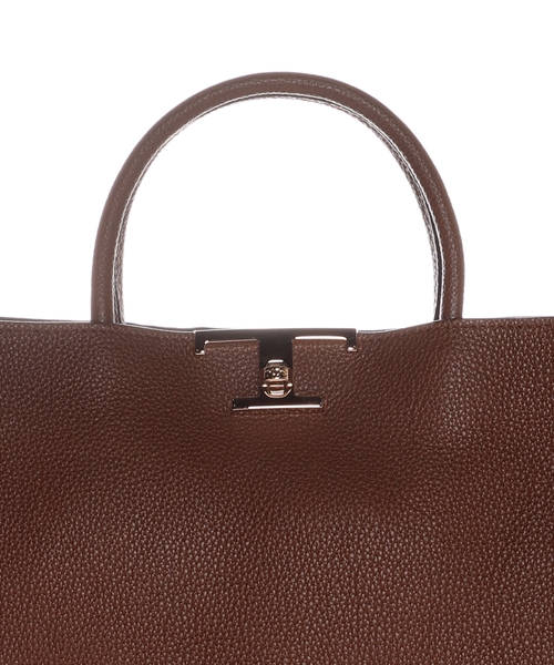 T Timeless logo buckle tote bag #4