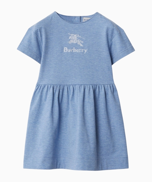 Round neck dress with short sleeves