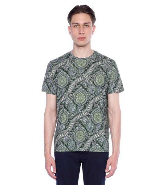 Dairəvi yaxa ilə qısaqol T-shirt