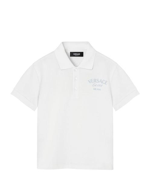 Loqo printli pambıq polo