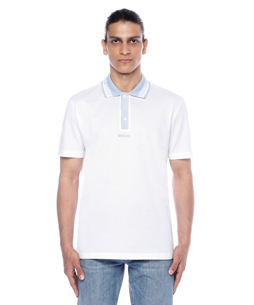 Short sleeve polo with classic collar