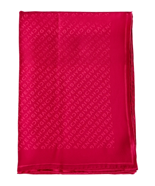 Шелковый шарф с логотипом