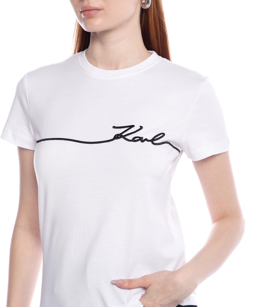 Logo embroidered cotton T-shirt | Emporium
