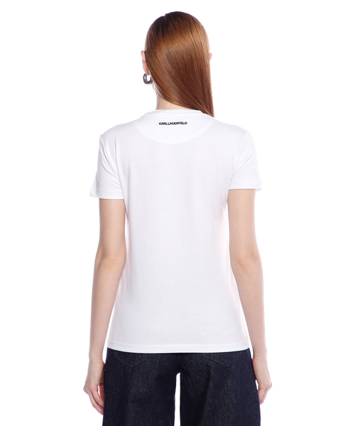 トップス andmary Ami shirring logo tops white ANDMARY】Ami shirring logo tops