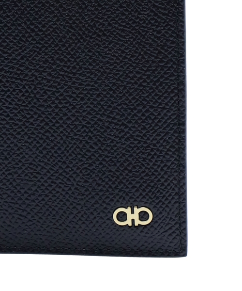 Buy Ferragamo trifold leather wallet black