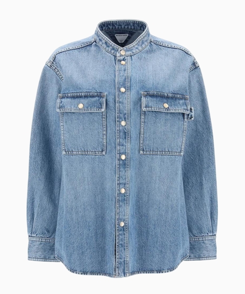 Straight-fit denim shirt