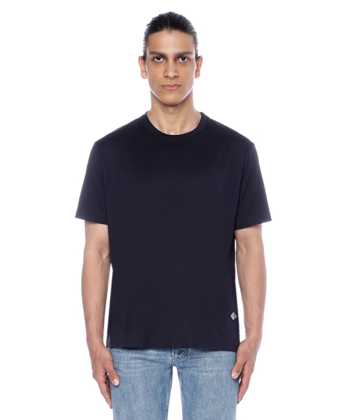 Dairəvi yaxa ilə qısaqol T-shirt