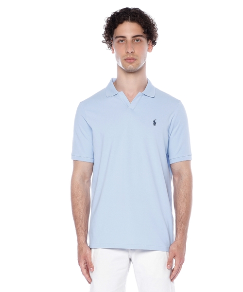 Short sleeve polo with classic collar