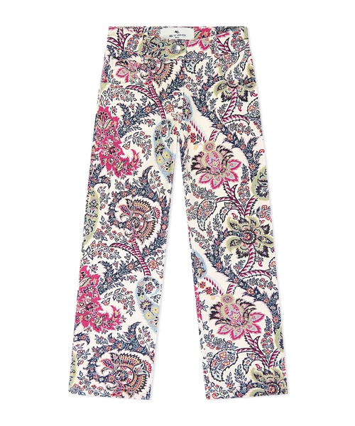 Paisley print trousers