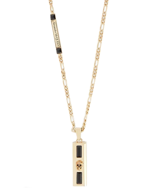 【送料&関税込】Alexander McQueen Gold Brass Necklace Gold Logo Necklace Alexander McQueen - Vitkac AS
