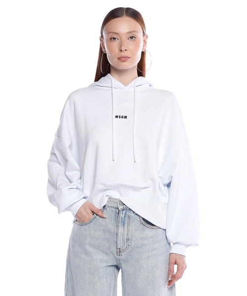 Msgm cropped sweatshirt best sale