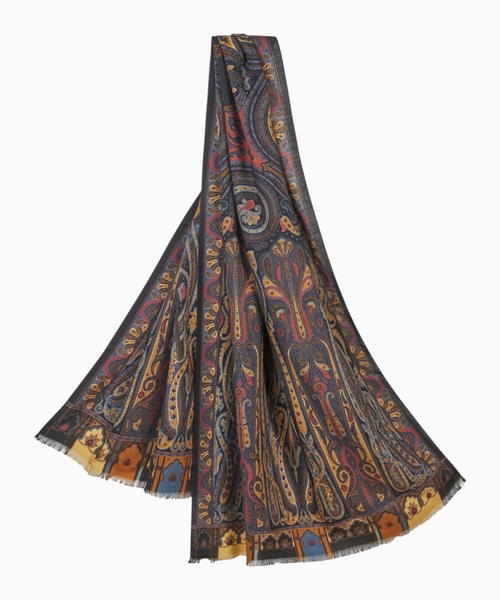 Paisley-print scarf