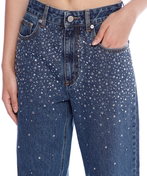 デニム・ジーパン ALESSANDRA RICH JEANS (FABX4057F4522 1964) LOW WAIST BAGGY JEANS – Alessandra Rich