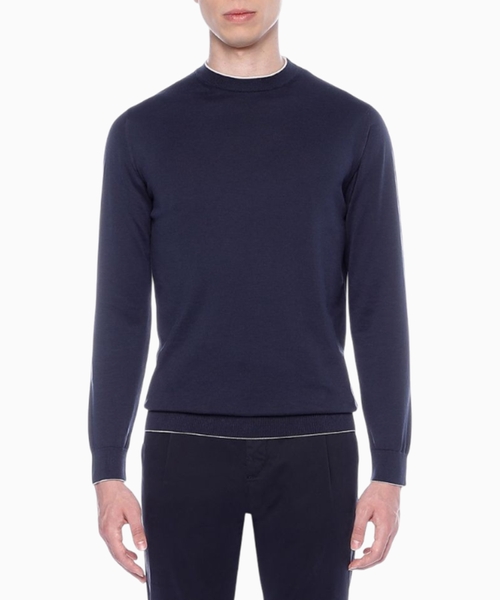 Round neck jumper with long sleeves