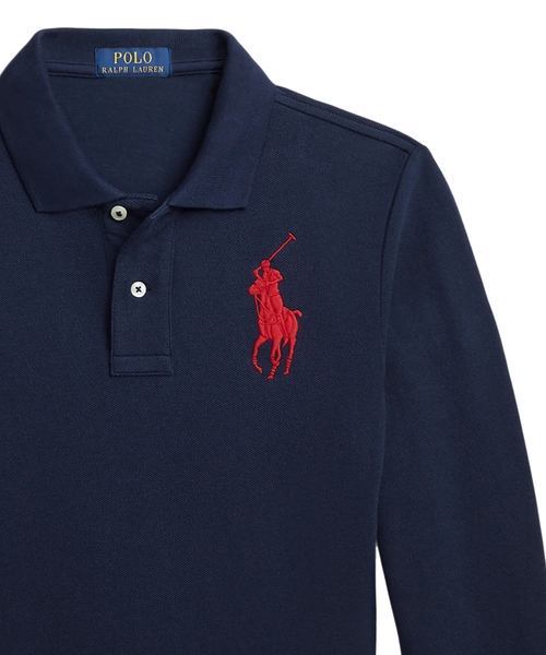 Long sleeve polo with classic collar | Emporium