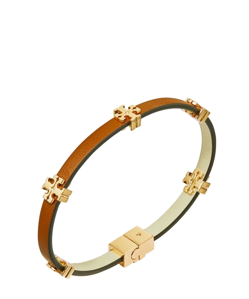 アンクレット Tory Burch SS25 Two-tone l bracelet (163724 400) Tory Burch Women's The Eleanor Two-Tone Stainless Steel