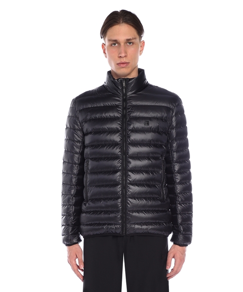 Quilted jacket with logo details