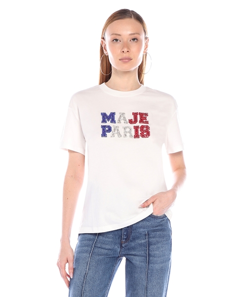 Rhinestone-embellished short sleeves T-shirt | Emporium