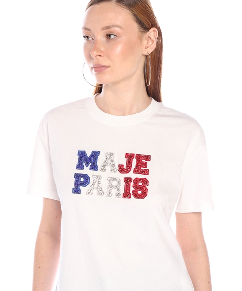 Paris Milan T-shirt White For Women | Maje