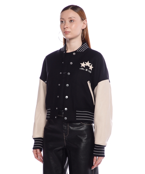 Bomber jacket with appliques | Emporium