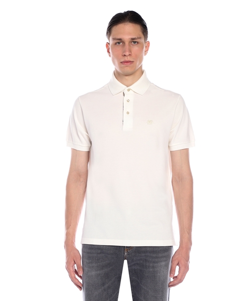 Logo embroidery short sleeve polo