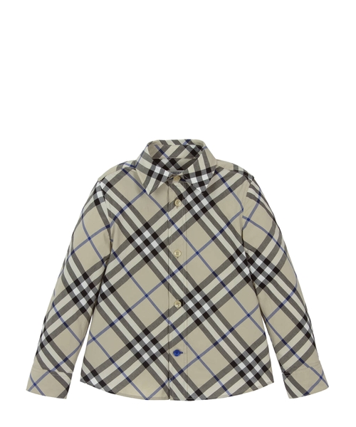 Checkered cotton shirt