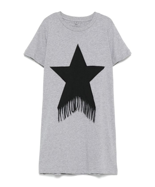 Cotton dress with star applique