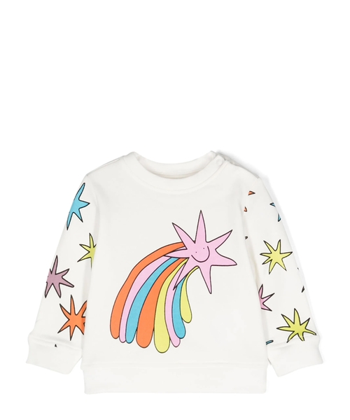 Printed cotton sweatshirt