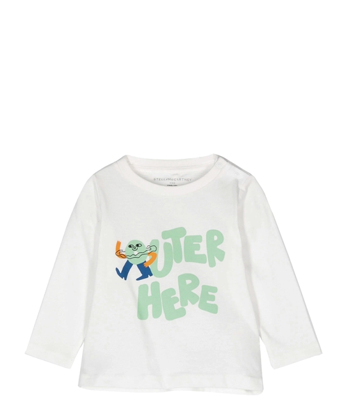 Printli uzunqol T-shirt