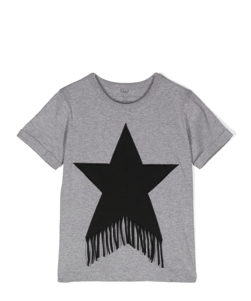 Хлопковая футболка с аппликацией в виде звезды