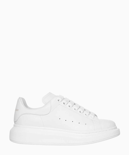 Leather sneakers with logo