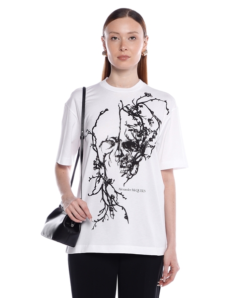 【ALEXANDER MCQUEEN】Minimal Printed Cotton-Jersey T-Shirt MCQUEEN Printed Cotton-Jersey T-Shirt for Men | MR PORTER