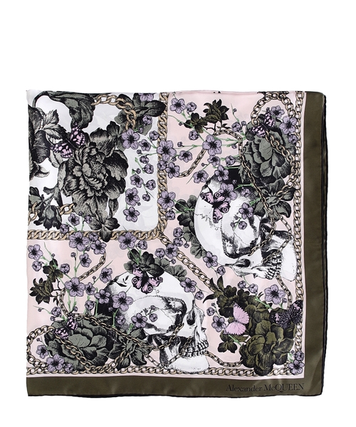 Floral-print silk scarf | Emporium