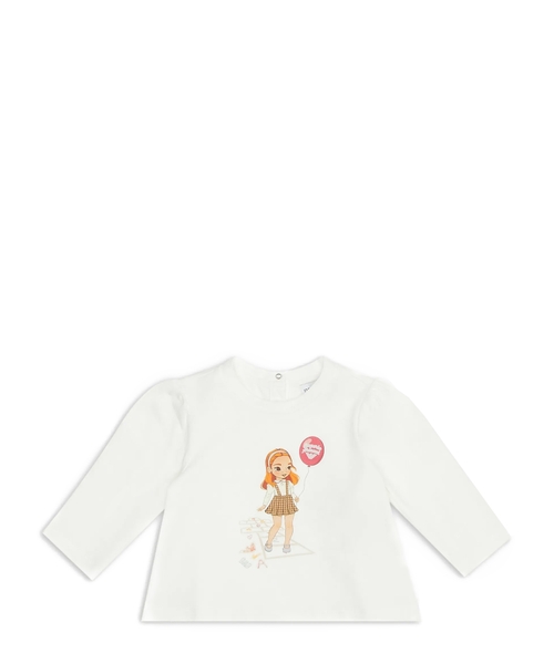 Logo applique detail long-sleeves t-shirt