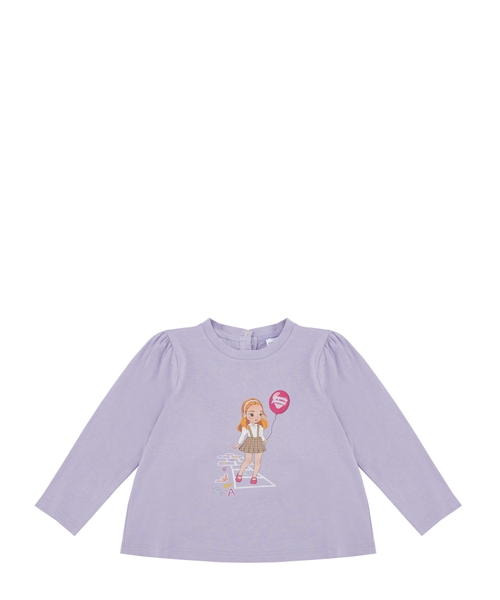 Logo applique detail long-sleeves t-shirt