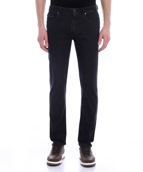 Dar biçimli denim şalvar